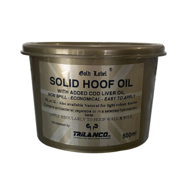 Buy Gold Label Solid Hoof Oil Black | Online for Equine