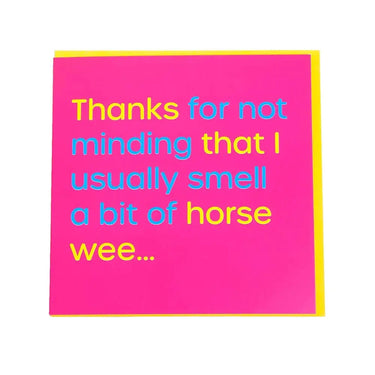 Gubblecote Humourous Greetings Card| Online For Equine