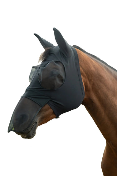 HKM Anti Fly Mask Elastic with Nose Protection| Online For Equine