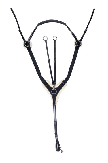 HKM Breastplate Cambridge with Artificial Fur| Online For Equine