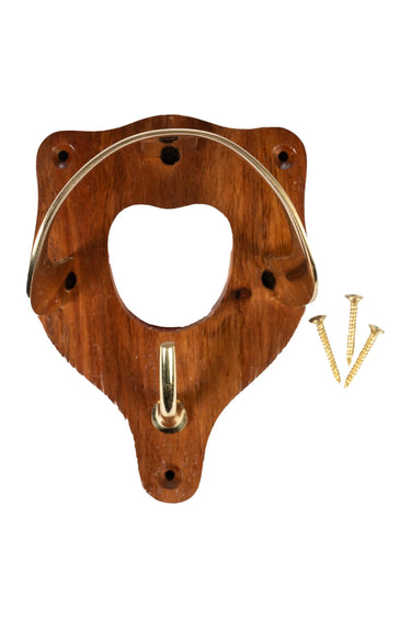 HKM Bridle Hook Made of Wood and Brass| Online For Equine