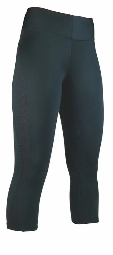 HKM Childs 3/4 Riding Leggings Mesh Style Silicone Full Seat| Online For Equine