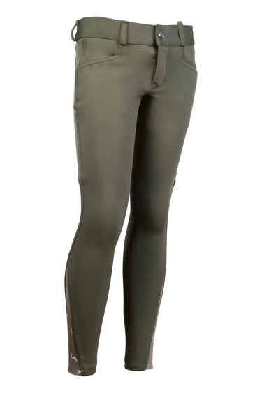 HKM Childs Riding Breeches Allure Cheval Sili. Knee Patch| Online For Equine