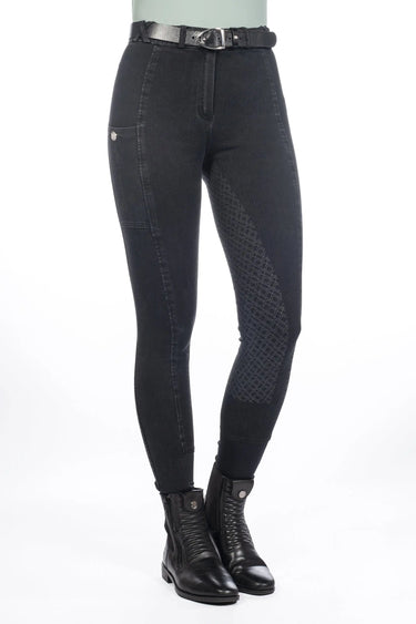 HKM Childs Riding Breeches Harbour Island Denim S. F. Seat| Online For Equine