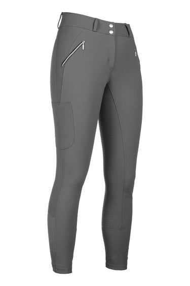 HKM Childs Riding Breeches Lia High Waist Silicone Full Seat| Online For Equine