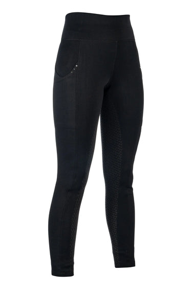 HKM Childs Riding Leggings Cosy II Style Silicone Full Seat| Online For Equine