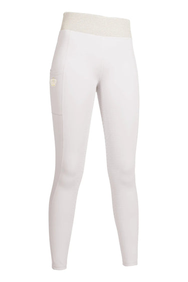 HKM Childs Riding Leggings Lavender Bay Silicone Full Seat| Online For Equine