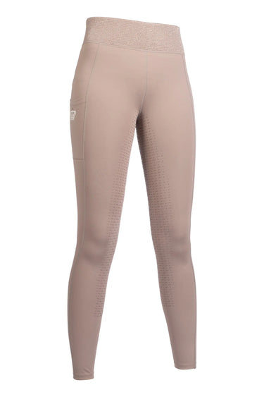 HKM Childs Riding Leggings Lavender Bay Silicone Full Seat| Online For Equine