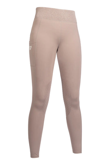 HKM Childs Riding Leggings Lavender Bay Silicone Knee Patch| Online For Equine