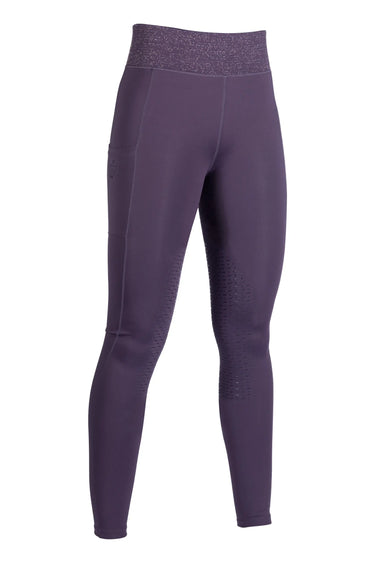 HKM Childs Riding Leggings Lavender Bay Silicone Knee Patch| Online For Equine