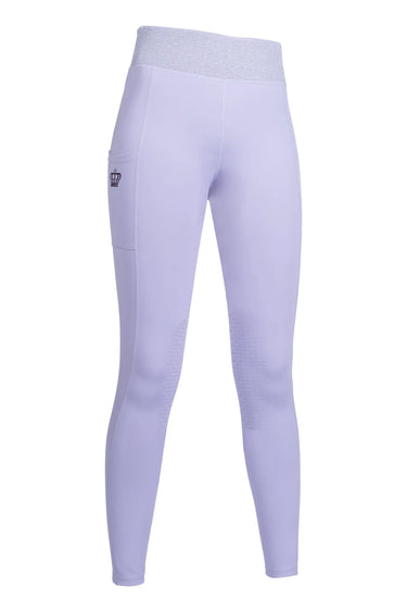HKM Childs Riding Leggings Lavender Bay Silicone Knee Patch| Online For Equine