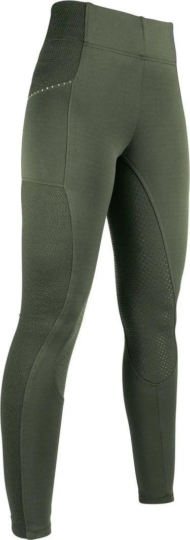 HKM Childs Riding Leggings Mesh Style Silicone Full Seat| Online For Equine