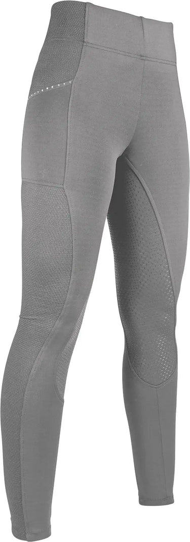 HKM Childs Riding Leggings Mesh Style Silicone Full Seat| Online For Equine