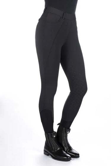 HKM Childs Riding Leggings Rosewood Silicone Full Seat| Online For Equine