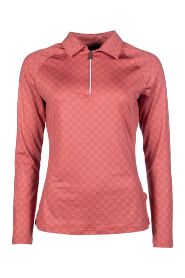 HKM Functional Shirt Rosewood Allover Print| Online For Equine