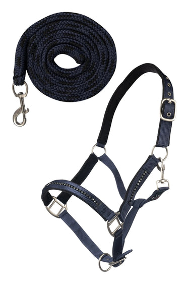 HKM Head Collar Set with Snap H. Crystal Soft Padded| Online For Equine