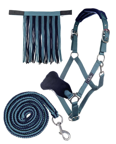 HKM Head Collar Set with Snap Hook & Fly Fringe| Online For Equine
