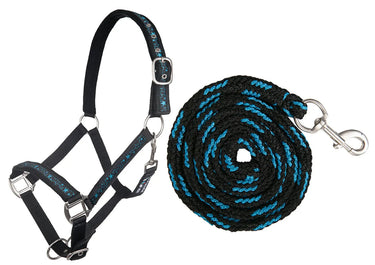 HKM Head Collar & Lead Rope (180cm), Snap Hook Stars| Online For Equine