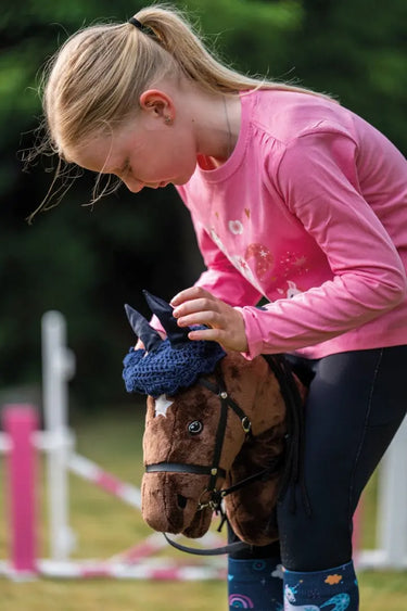 HKM Hobby Horse Fly Veil Pink| Online For Equine