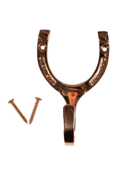 HKM Horseshoe Stablehook Made of Brass| Online For Equine