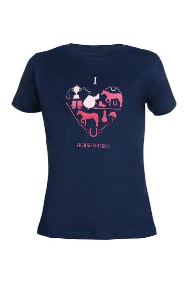 HKM Kids T Shirt I Love Horse Riding| Online For Equine