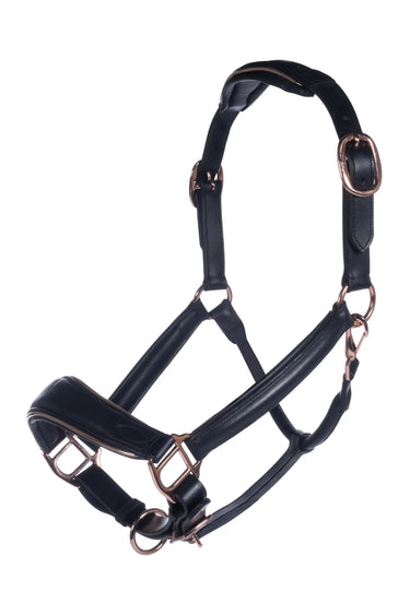 HKM Leather Head Collar Rosegold| Online For Equine