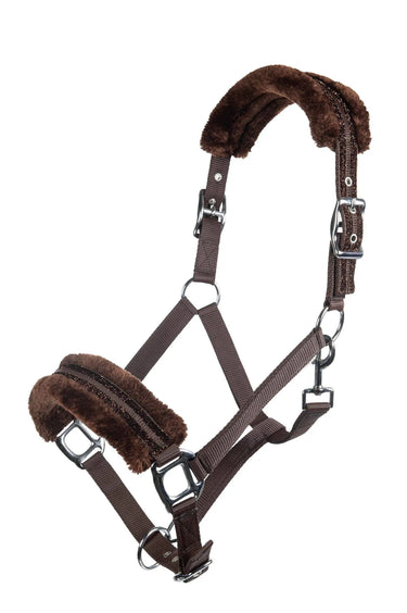 HKM Nylon Head Collar Glitter Polar Fleece Lining| Online For Equine