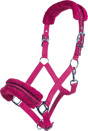HKM Nylon Head Collar Glitter Polar Fleece Lining| Online For Equine