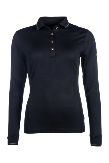 HKM Polo Shirt Rosegold Glamour Style, Longsleeve| Online For Equine