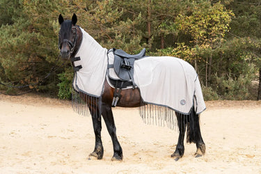 HKM Ride on Fly Sheet Fringes Style, Rem. Neck Part| Online For Equine