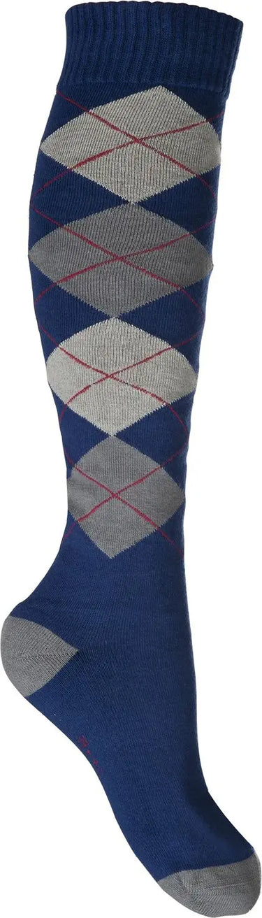 HKM Riding Socks Checked Warming Up| Online For Equine