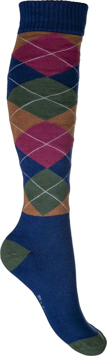 HKM Riding Socks Checked Warming Up| Online For Equine