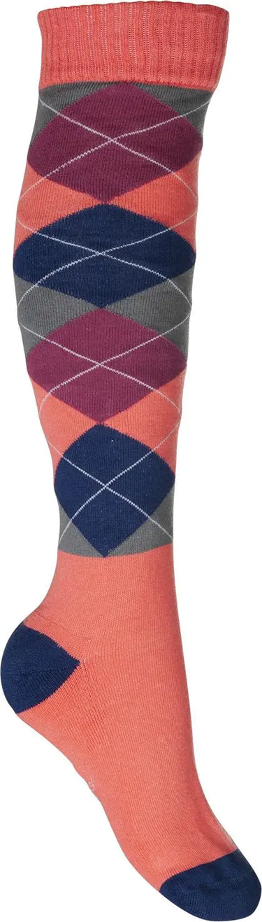 HKM Riding Socks Checked Warming Up| Online For Equine