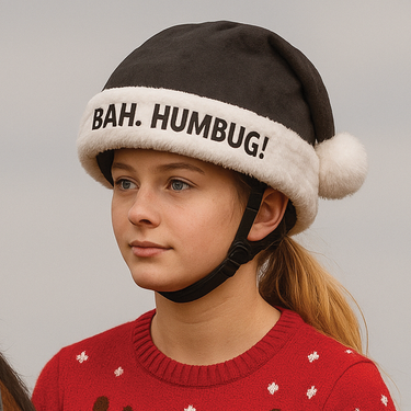 Equetech Bah Humbug Christmas Hat Silk