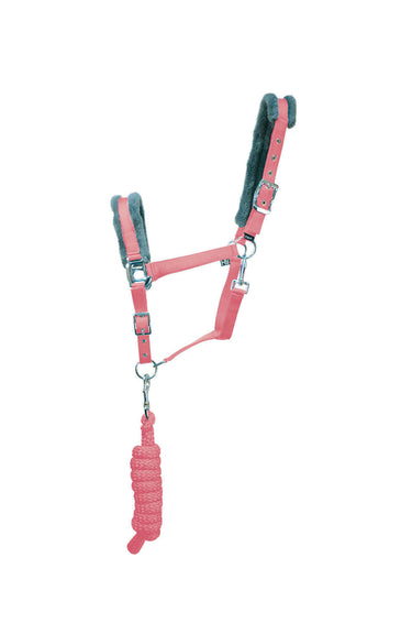 HY Sport Active Head Collar & Lead Rope Coral Rose| Online For Equine