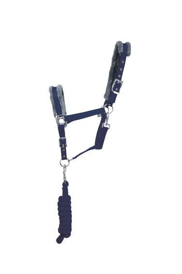 HY Sport Active Head Collar & Lead Rope Midnight Navy| Online For Equine
