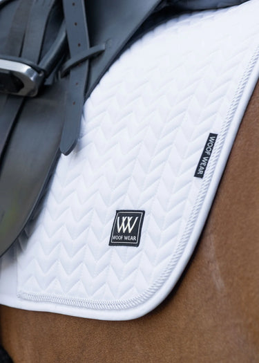 Woof Wear White Herringbone Saddle Dressage Pad