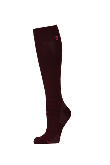 Buy Weatherbeeta Compression Knee Length Riding Sock Mulberry/Bright Pink | Online for Equine