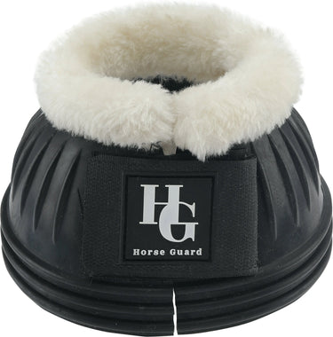 Horseguard Natural Rubber Bell Boots With Fur| Online For Equine