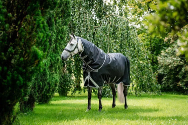 Horseware Ireland Amigo 1200D Plus Turnout Rug 50G Black / Titanium Grey & Silver| Online For Equine