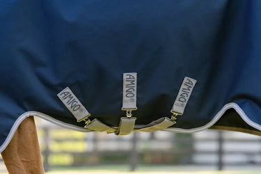 Horseware Ireland Amigo 1200D Turnout Rug 0G Navy / Titanium Grey & Silver| Online For Equine