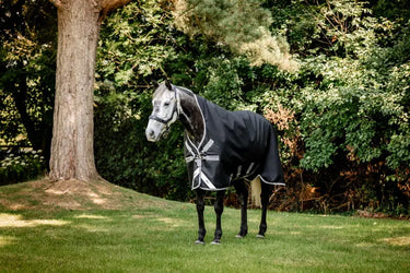Horseware Ireland Amigo 1200D Wug Turnout Rug 250G Black / Titanium Grey & Silver| Online For Equine