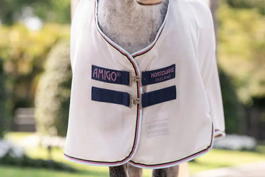 Horseware Ireland Amigo Bug Rug Plus Rug Pony Silver / Lime, Navy, Pink & Blue| Online For Equine