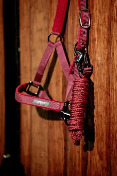 Horseware Ireland Amigo Headcollar & Leadrope Mulberry| Online For Equine