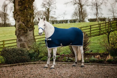 Horseware Ireland Amigo Jersey Pony Cooler Navy / Titanium Grey & Silver| Online For Equine