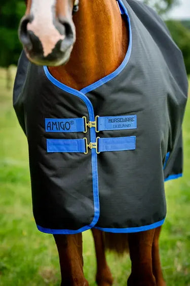 Horseware Ireland Amigo Ripstop 900D Plus Turnout Rug 100G Black/Classic Blue| Online For Equine