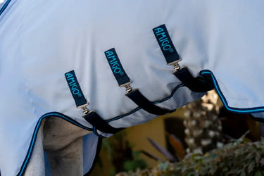 Horseware Ireland Amigo Ripstop Hoody Azure Blue / Navy & Electric Blue| Online For Equine