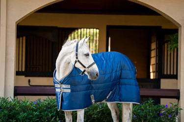Horseware Ireland Amigo Ripstop Insulator Stable Rug 100G Navy / Titanium Grey| Online For Equine