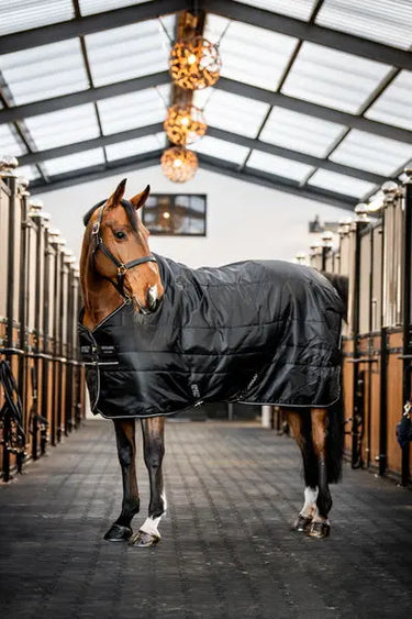 Horseware Ireland Amigo Ripstop Insulator Stable Rug 200G Black / Black & Silver| Online For Equine