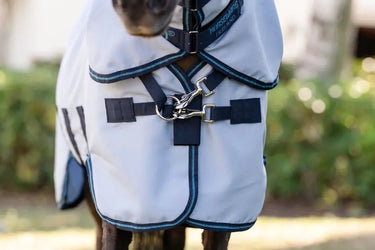 Horseware Ireland Amigo Ripstop Petite Hoody Azure Blue/ Navy| Online For Equine